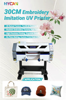Impresora de Inyección de Tinta HYCAN, Superventas, Totalmente Automática, con Cabezal Epson, Acero Inoxidable, Rollo de 30 cm, A3, Impresora 3D de Imitación DTF