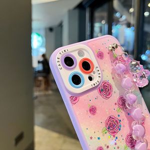 Étui de téléphone brillant pour Tecno Spark 10C/Spark 10/Pova 5/Spark Go 2023, motif ours, bracelet pour filles, antichoc, luxe - Product Image 1