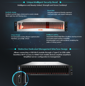 Serveur Rack Haute Performance H3C UniServer R4950 G6 EPYC 9004 avec processeurs jusqu'à 128 cœurs, double socket, stockage - Product Image 3