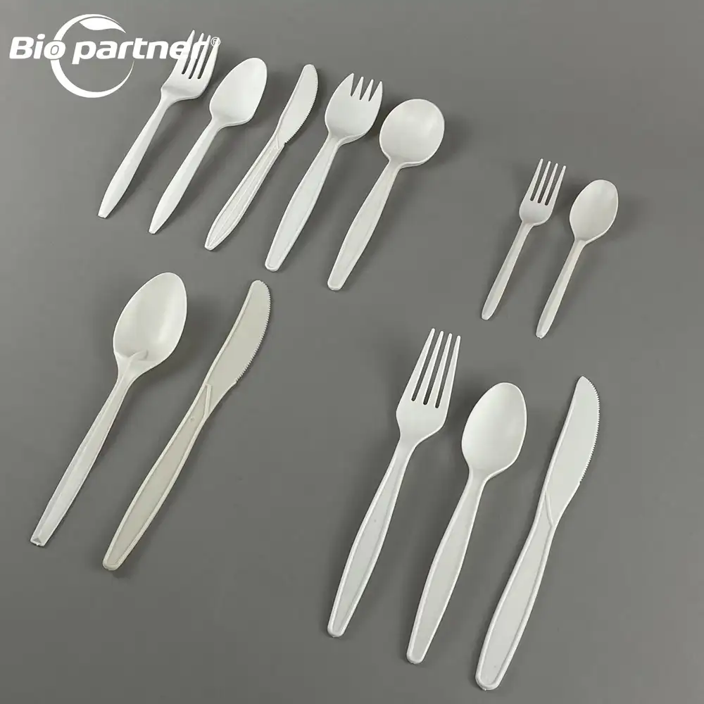 Cutlery AI10 Logo Customize Rustic Black Yellow Dining Takeaway 5 Disposable Cutlery Set For Birthday Event