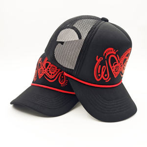 Casquette de camionneur en mousse personnalisée de haute qualité avec broderie sur mesure et corde, fabriquée par le fabricant - Product Image 2