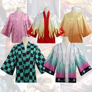 เสื้อยืดคอสเพลย์เครื่องแต่งกายคอสเพลย์อนิเมะญี่ปุ่นปีศาจชุดคอสเพลย์อนิเมะ <span class=keywords><strong>tanjirou</strong></span> zenitsu kamado giyu - Product Image 1