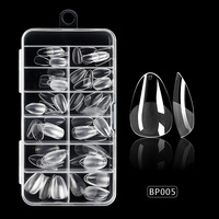 Lot de 120 faux ongles transparents à couverture complète réutilisables pour salon et DIY – Vente en gros