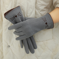 Gants d'hiver ajustés pour femmes, thermiques, multifonctionnels, avec doigts tactiles, coupe-vent, pour la conduite en extérieur en automne