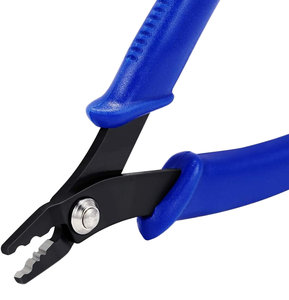 Alicates de Acero Inoxidable de 5 Pulgadas para Engarzar Cuentas Azules de 2mm y 3mm, Alicates Multiusos para Manualidades de Joyería DIY - Product Image 1