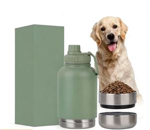 Botella Portátil para Almacenamiento de Alimentos, Taza de Doble Capa Aislada de Acero Inoxidable, Tazón para Perros, Tazón para Mascotas, Botella de Agua Portátil para Mascotas al Aire Libre - Product Image 1