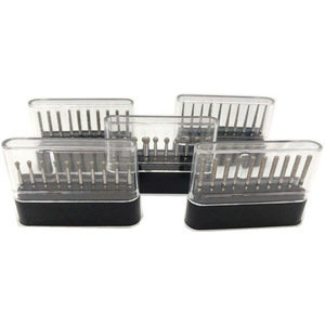 Ensemble de fraises diamantées pour dentisterie, 10 pièces par boîte, pour préparation, polissage et meulage des dents, pour usage dentaire - Product Image 1