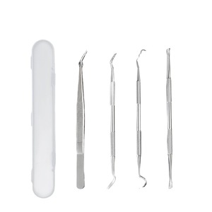 Stainless Steel Dental Tool Kit Double-Ended Tooth Stain Tartar Cleaner For Home Oral Care - Product Image 5