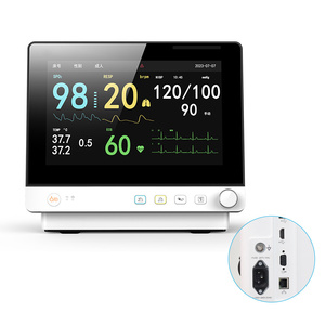 Monitor de Signos Vitales Veterinarios VP12, Monitor de Pacientes Pequeño y Portátil, Duradero, Fácil de Operar, Certificado CE ISO para Veterinaria - Product Image 2