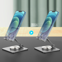 360 rotatif ergonomique bureau tablette PC support en alliage d'aluminium Portable pliable ordinateur portable support de téléphone support pour iPhone iPad