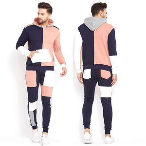 Vente en gros de survêtements de bonne qualité personnalisés pour hommes logo personnalisé survêtement de jogging uni zippé en polaire technique pour hommes - Product Image 6