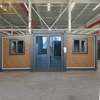 Maison conteneur pliable de haute qualité, très vendue aux États-Unis, 20 pieds, 40 pieds, 2 chambres avec salle de bain, maison conteneur extensible