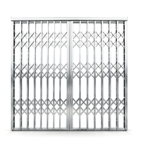 Grille de protection télescopique rétractable en acier inoxydable – Filet de balcon moderne anti-effraction pour villa extérieure