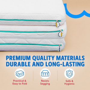 E Z <b>Bed</b> Tri Fold 10cm Medium Full Foam Floor Mattress is a smart <b>portable</b> solution for home guests and travel - Product Image 5