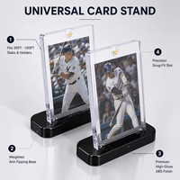 Support de Présentation de Bureau en Plastique Durable pour Cartes Gradées (PS/A, BGS, CGC) – Idéal pour Étuis de Cartes de Collection TCG et Sportives