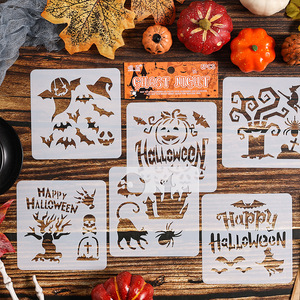 Modèles <span class=keywords><strong>de</strong></span> pochoirs personnalisés Mylar réutilisables pochoirs <span class=keywords><strong>de</strong></span> créateur <span class=keywords><strong>pour</strong></span> <span class=keywords><strong>Halloween</strong></span> <span class=keywords><strong>pour</strong></span> la peinture et le dessin d'enfants bricolage Scrapbooking - Product Image 2