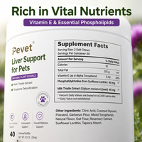 Pevet Premium – Complément Détoxifiant pour Foie des Animaux, Friandises Tendres au Chardon-Marie pour Chiens et Chats – Fabrication OEM Marque Privée