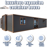 Maison Modulaire Préfabriquée Tout Confort 40 pieds, 4 Chambres, 3 Salles de Bain, Luxe, Solaire, Hors Réseau, Emballage Plat, OEM