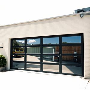 Acheter une <span class=keywords><strong>porte</strong></span> <span class=keywords><strong>de</strong></span> <span class=keywords><strong>garage</strong></span> sectionnelle en verre extérieure commerciale 16X7 cadre en aluminium noir <span class=keywords><strong>porte</strong></span> <span class=keywords><strong>de</strong></span> <span class=keywords><strong>garage</strong></span> en verre miroir - Product Image 3