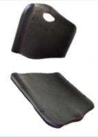 Ensemble d'assise et de dossier de chaise en plastique avec trou pour poignée, coque de chaise ergonomique
