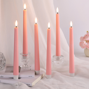 Bougie chauffe-plat LED artisanale à flamme réelle 3D en cire de paraffine Mermei, avec télécommande 10 touches et alimentation par piles - Product Image 5