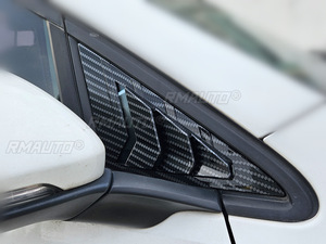 Para VW Golf 7 MK7 MK7.5 2013-2019 Cubierta Decorativa de Ventana Triangular Delantera, Persianas Laterales, Adhesivo de Ventilación, Accesorio de Coche de Carbono - Product Image 4