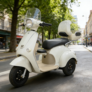 Tricycle électrique Holladay 500W, scooter léger à 3 roues, chariot de courses avec boîte de rangement, petit tricycle pliable pour adultes - Product Image 1