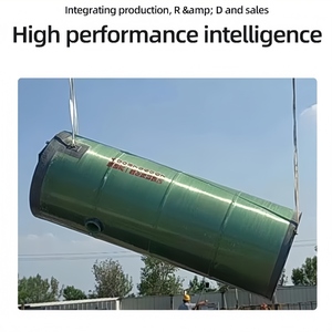 완전 자동 통합 펌프장 압력용기 유리섬유 조립식 리프트 하수 빗물 수집 시스템 1년 보증 - Product Image 2