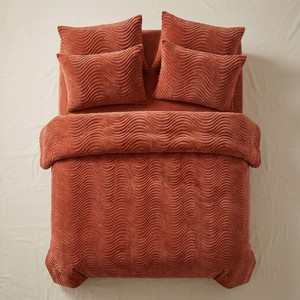 Ensemble de literie de luxe en velours de lait 3D gaufré, 6 pièces, épais et moelleux, taille King, comprenant couette et couvre-lit - Product Image 6