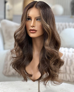 Parrucca Medica in <span class=keywords><strong>Capelli</strong></span> Umani con Base in Pizzo Completo per Pazienti con Alopecia, Top in Seta Siliconica, <span class=keywords><strong>Capelli</strong></span> Vergini, Personalizzabile, Realizzata a Mano - Product Image 2