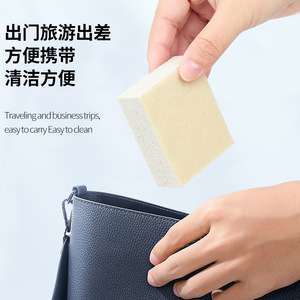 ฟองน้ำทำความสะอาดหนังกลับทรงสี่เหลี่ยมสีขาวนวลสำหรับดูแลรองเท้าและขจัดคราบ - Product Image 4