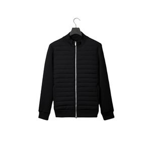 Veste matelassée de style européen et américain, de haute qualité, pour homme, col montant, veste en tricot à empiècements pour l'automne - Product Image 2