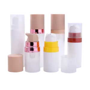 Lotion Bottle PP Material 5ml 10ml 15ml Mini Easy To Carry Lotion Serum Cream Emulsion Airless Cosmetic Bottle