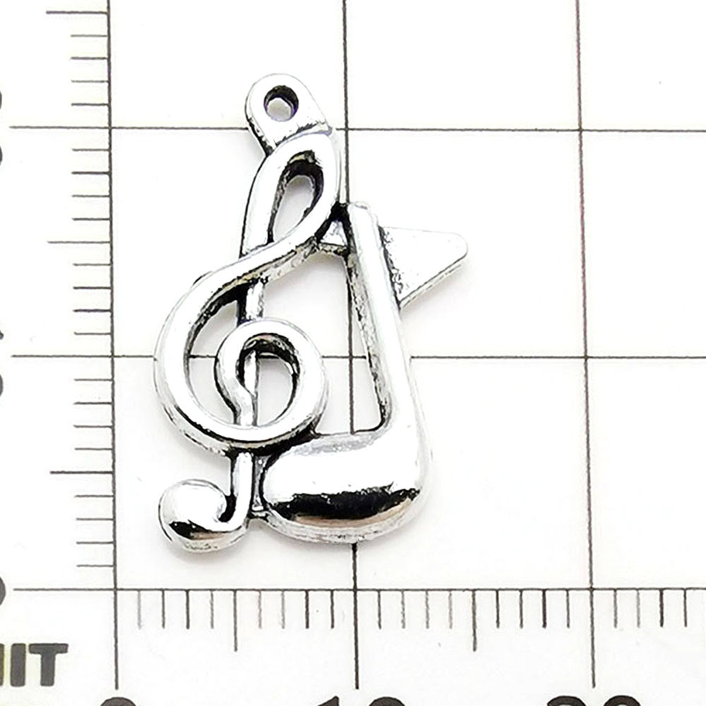 One antique silver musical note - 1.2g - 17*21mm - 8450