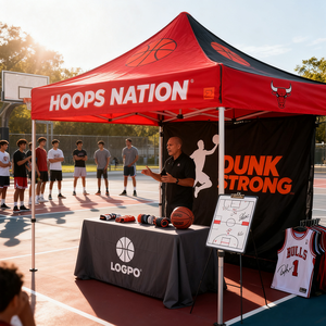 Tùy chỉnh hàng hóa Du Lịch Gấp chuyên nghiệp triển lãm thương mại Lều cắm trại ngoài trời nhiệm vụ nặng nề di động gian hàng in thương hiệu lều - Product Image 3