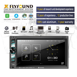 Flysonic phổ WinCE hệ thống xe Stereo với Bluetooth đôi DIN 6.2 "điện dung xe đài phát thanh - Product Image 1