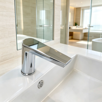 Nouvelle Arrivée Robinets Électriques Automatiques Sans Contact Tout-en-un à Capteur, Robinets de Lavabo Classiques à Montage sur Plateau, Monotrou, avec Cartouche en Céramique