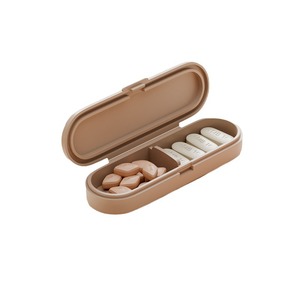 Travel pillbox, portable pill organizer, light-proof pill <b>storage</b> <b>box</b>, mini portable medicine/pill compartment <b>box</b>. - Product Image 5