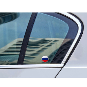 Mini Emblema Redondo para Motocicleta o Automóvil, Adhesivo con Logotipo Personalizado, Emblemas Metálicos con Bandera Estadounidense para Automóviles - Product Image 5