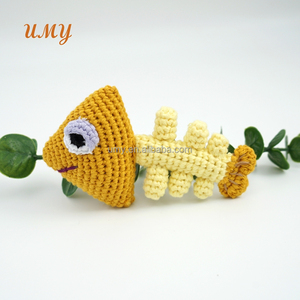 Pez hueso esqueleto patrón de ganchillo gato juguete coño - Product Image 4