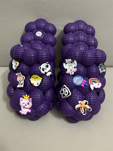 Nouveau personnalisé Beige noir plaine hommes EVA pantoufles sandales <span class=keywords><strong>taille</strong></span> <span class=keywords><strong>47</strong></span> 48 femmes bulle diapositives avec des breloques - Product Image 4