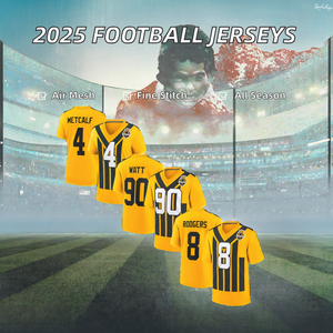 Vente en gros de maillots de football américain Twenty Twenty Five, broderie de haute qualité, shorts cousus pas chers, Ninety TJ Watt Eight Aaron - Product Image 2