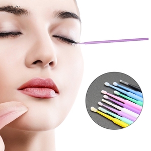 Microcepillo de Algodón Ecológico para Limpieza de Extensiones de Pestañas, Aplicador Desechable Sin Pelusas, Herramienta para Remover Pegamento de Pestañas - Product Image 6
