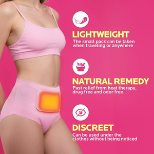 Penghangat Perut Haid Portabel Pasokan Pabrik, Penghangat Perut Haid untuk Kram Menstruasi, Pemanasan Cepat 3 Detik, Tahan 8-12 Jam - Product Image 3