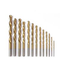 Peaktop Ensemble de 13 forets hélicoïdaux HSS plaqués titane de 1,5 à 6,5 mm