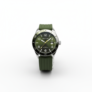 <span class=keywords><strong>Montre</strong></span> de plongée pour <span class=keywords><strong>homme</strong></span> avec lunette rotative verte, cadran vert, <span class=keywords><strong>bracelet</strong></span> en silicone vert rainuré, fenêtre de date, <span class=keywords><strong>montre</strong></span>-<span class=keywords><strong>bracelet</strong></span> sportive quotidienne étanche - Product Image 2