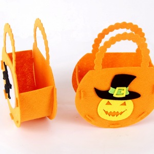 DAMAI Halloween Basket Halloween Candy Totes Bags Cute Handbag Basket Buckets Trick or Treat Bags for Halloween Home - Product Image 1