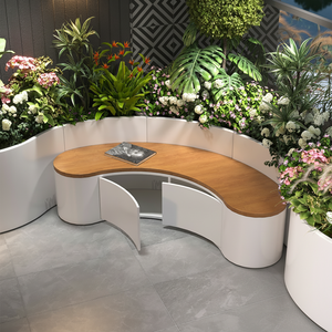 Jardinière moderne et écologique pour plantes en <span class=keywords><strong>pot</strong></span>, pour cour, balcon, <span class=keywords><strong>terrasse</strong></span>, jardin, siège, bac à fleurs irrégulier - Product Image 5