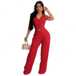 Women Summer <strong>Women's</strong> <strong>Linen</strong> <strong>Suits</strong> Solid Color Span Two-Piece Set Wholesale Drop Shipping Pants and Shirts - Product Image 4