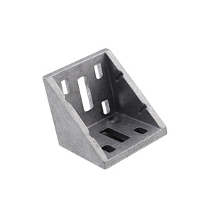 Support d'angle en aluminium <span class=keywords><strong>60x60</strong></span> connecteur d'angle profilé à 90 degrés 310.0800A.03 - Product Image 1